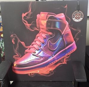 Nike High-Top Sneakers in Vibrant Pink and Purple